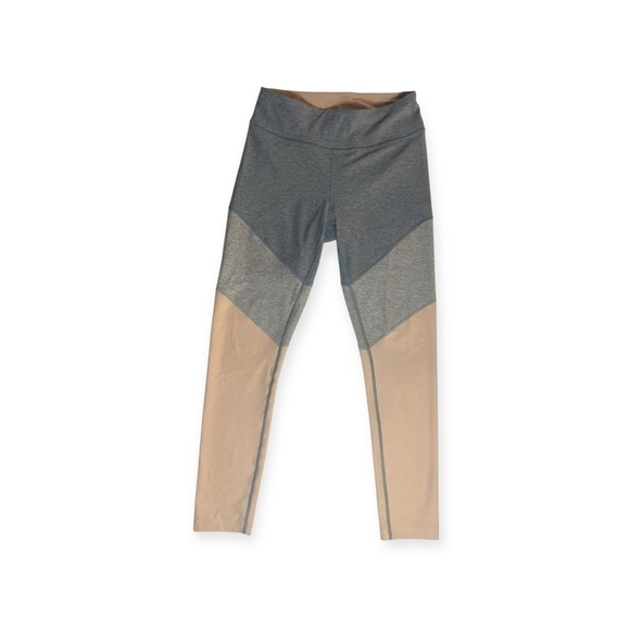 Outdoor Voices Pants - Outdoor Voices Two-Tone High-Rise Leggings in Gray and Pink